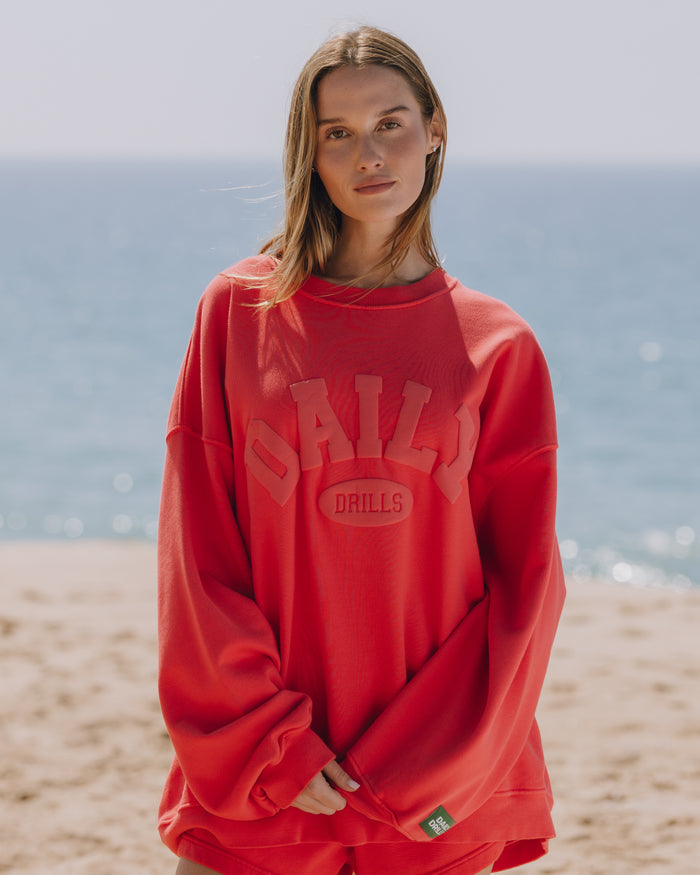Oversized Daily Crew - Heart