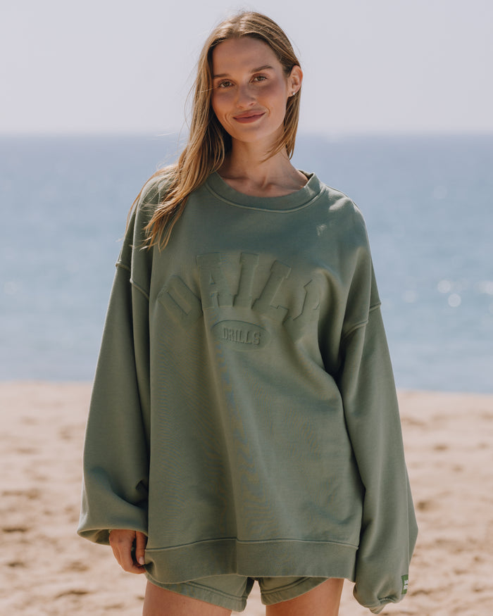 Oversized Daily Crew - DD Green