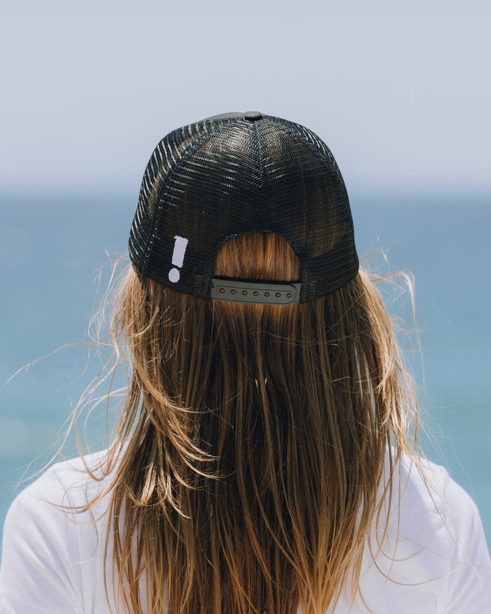 Patch Trucker Hat - Black
