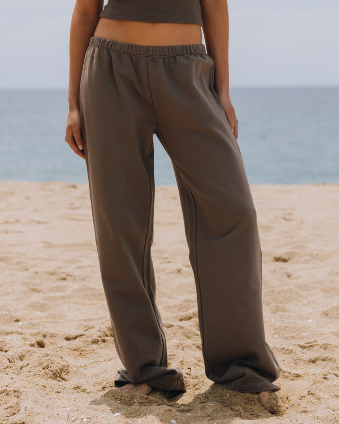 Low Rise Sweatpants - Mocha