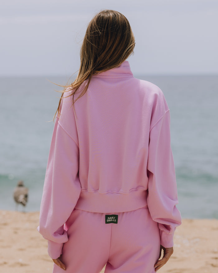 Funnel Neck Double Zip - Taffy