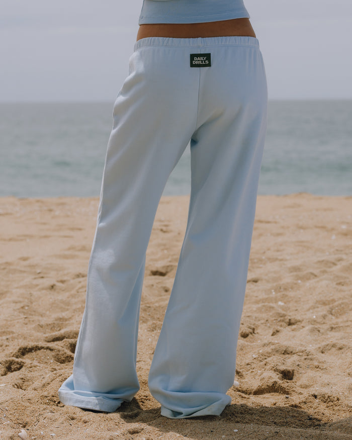 Low Rise Sweatpants - Powder