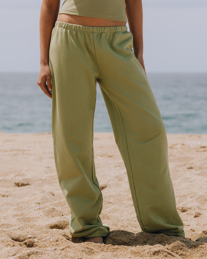 Low Rise Sweatpants - Matcha