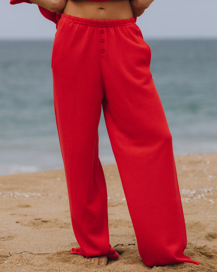 Beach Knit Resort Pants - Heart