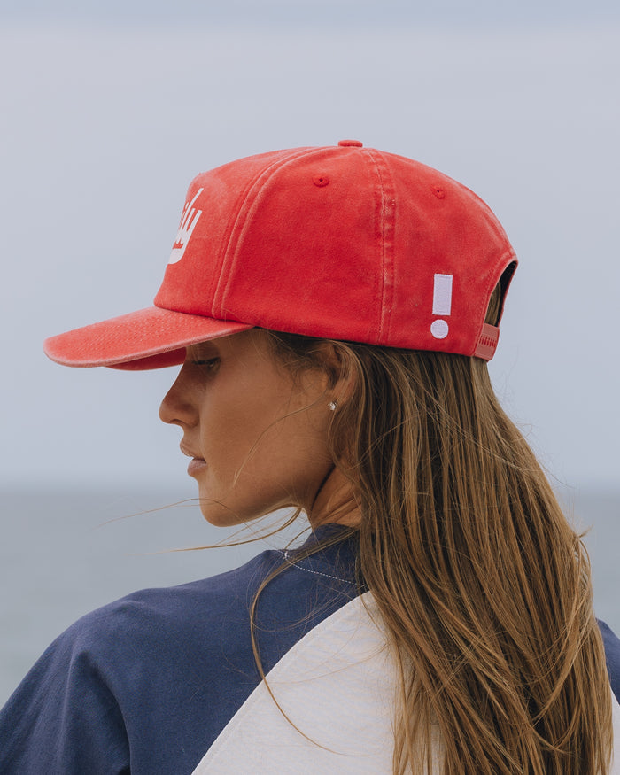 Americana Dad Hat - Sunbleached Heart + White