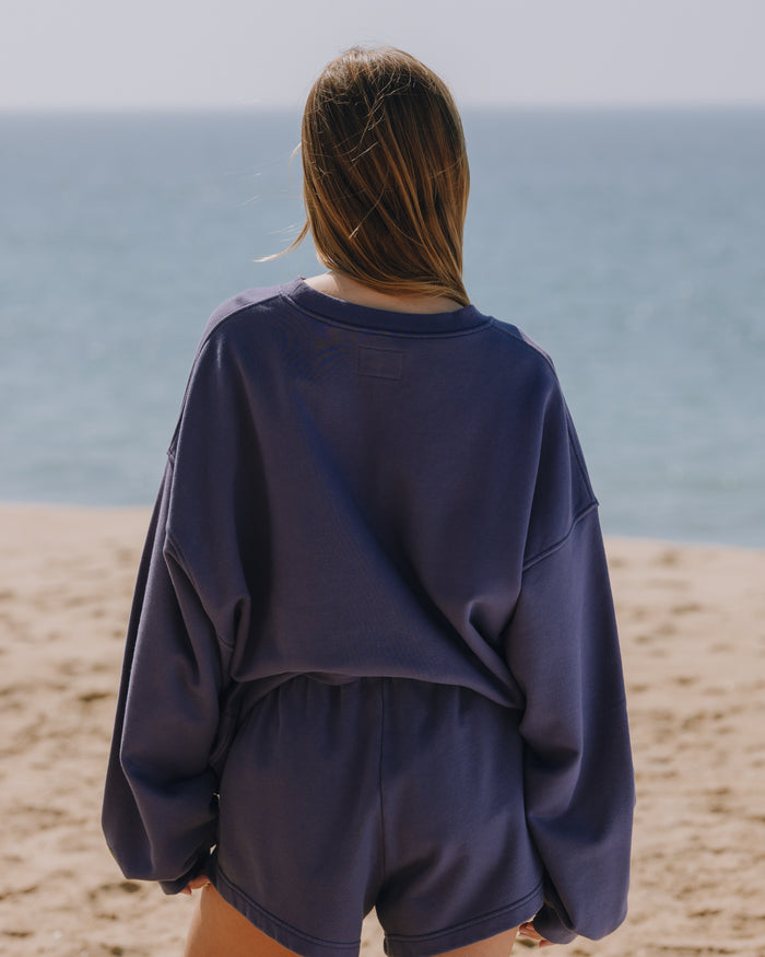 Oversized Daily Crew - Navy