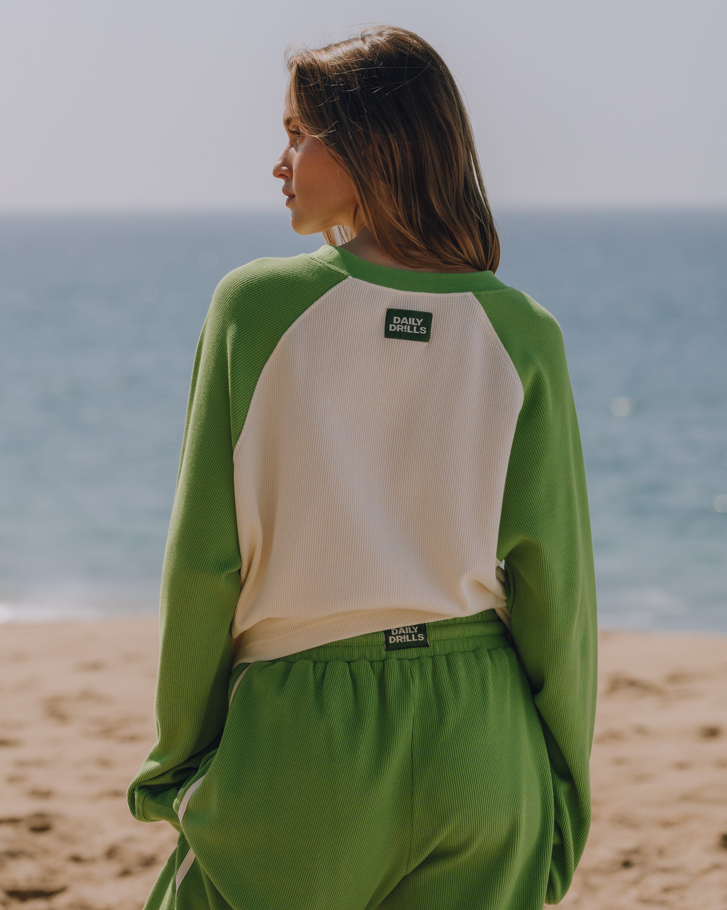 【極美品】 Colimbo Raglan Sweat size:L Oversized Raglan Thermal - Lucky + Cream – shopdailydrills