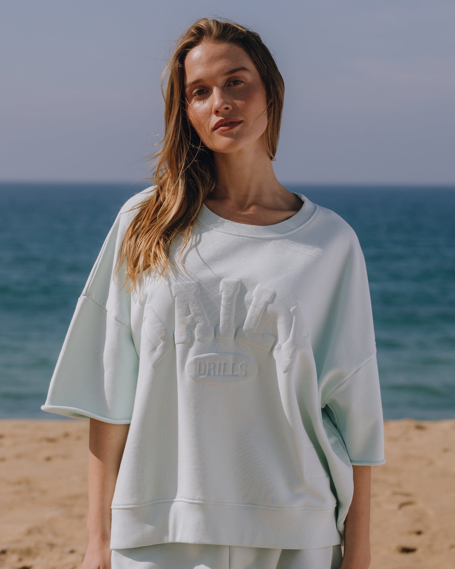Cropped Sleeve Daily Crew - Lake Day – shopdailydrills
