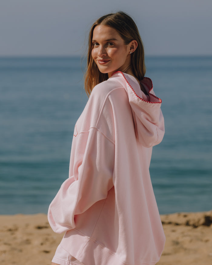 Oversized Daily Hoodie - Cupid + Heart Stitch