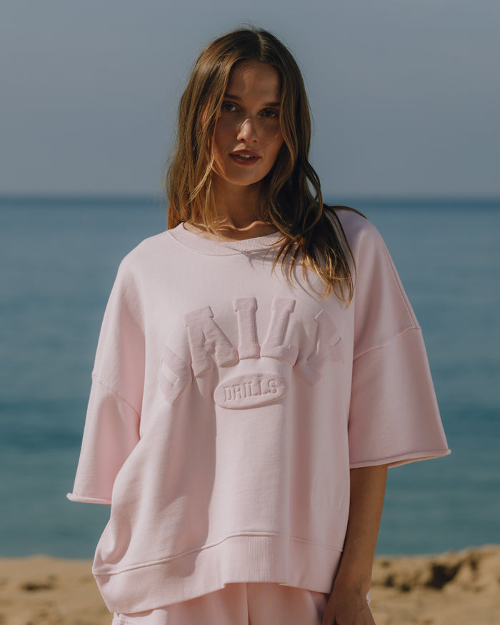 Cropped Sleeve Daily Crew - Cupid