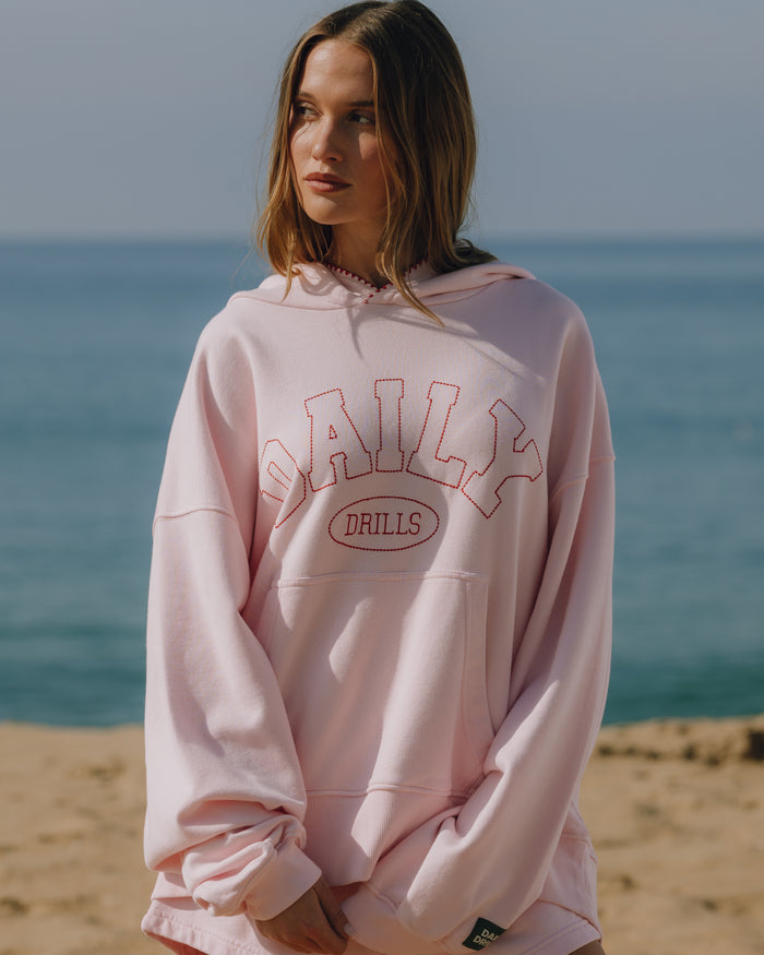 Oversized Daily Hoodie - Cupid + Heart Stitch