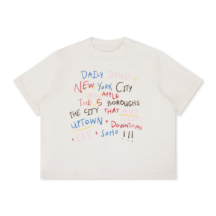 Five Boroughs Vintage Tee - White