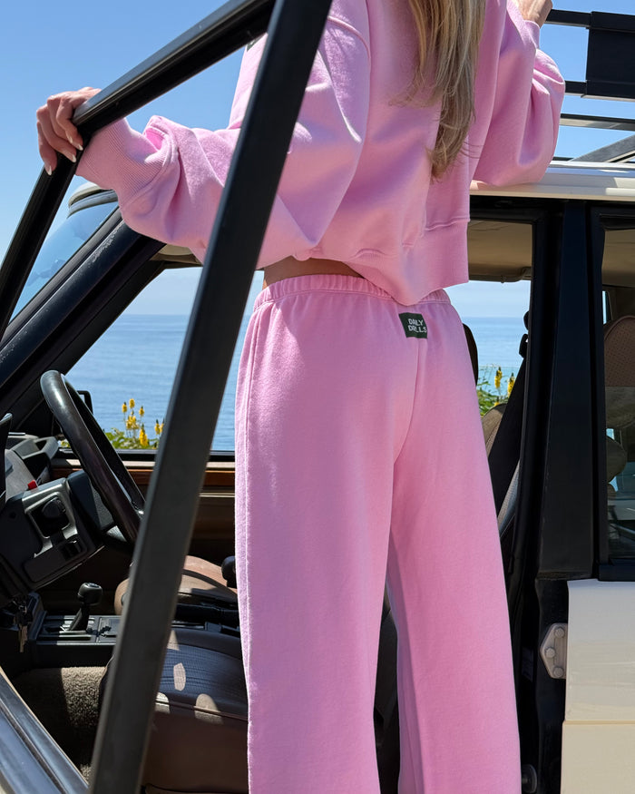 Low Rise Sweatpants - Taffy