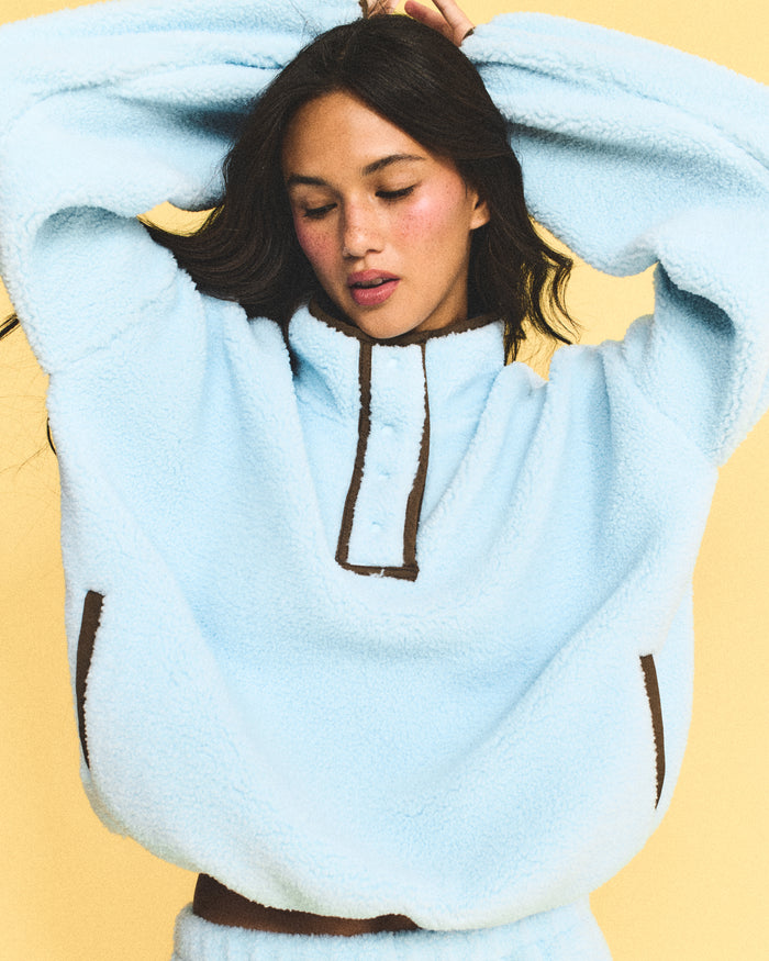 Sherpa Jacket - Powder + Coco