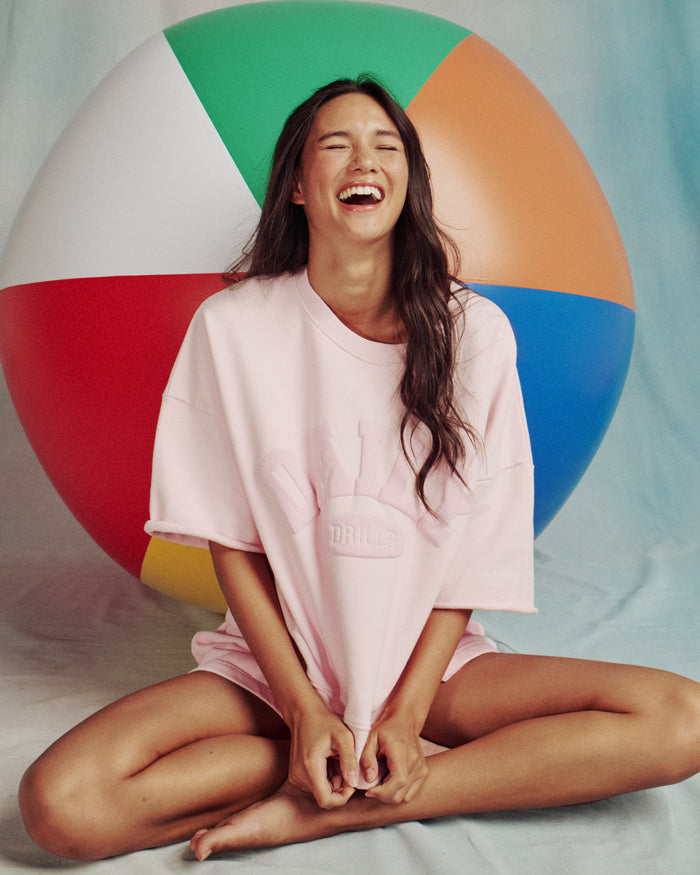 Cropped Sleeve Daily Crew - Cupid