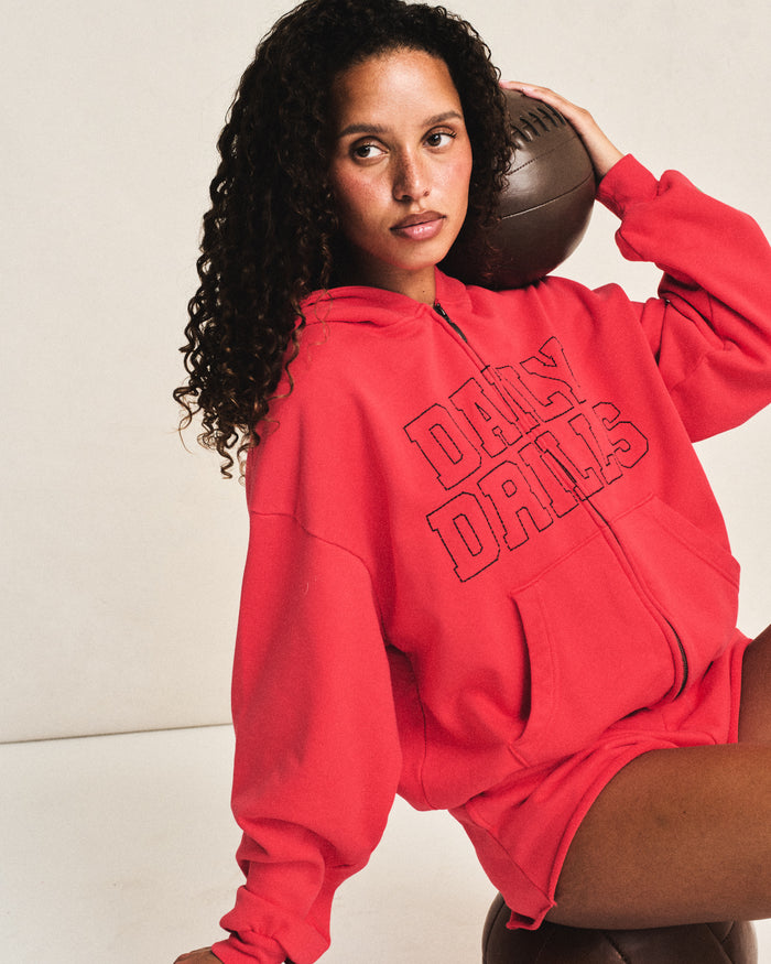 Daily Zip Hoodie - Heart