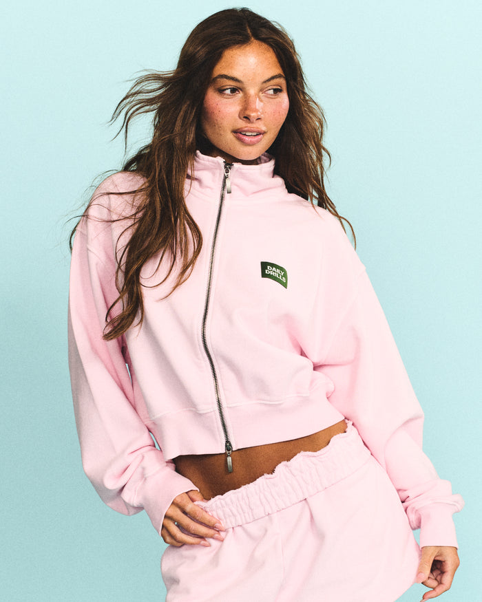 Funnel Neck Double Zip - Cupid