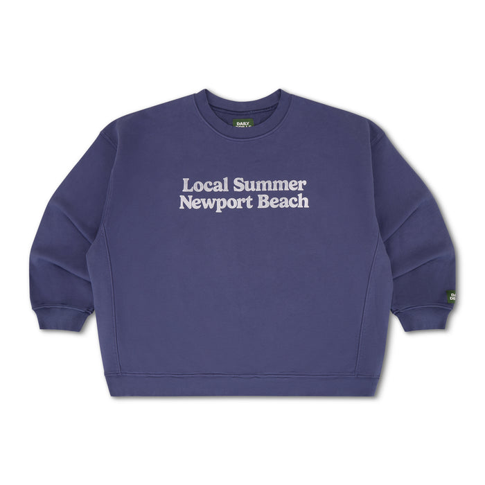 Local Summer Oversized Crew - Navy