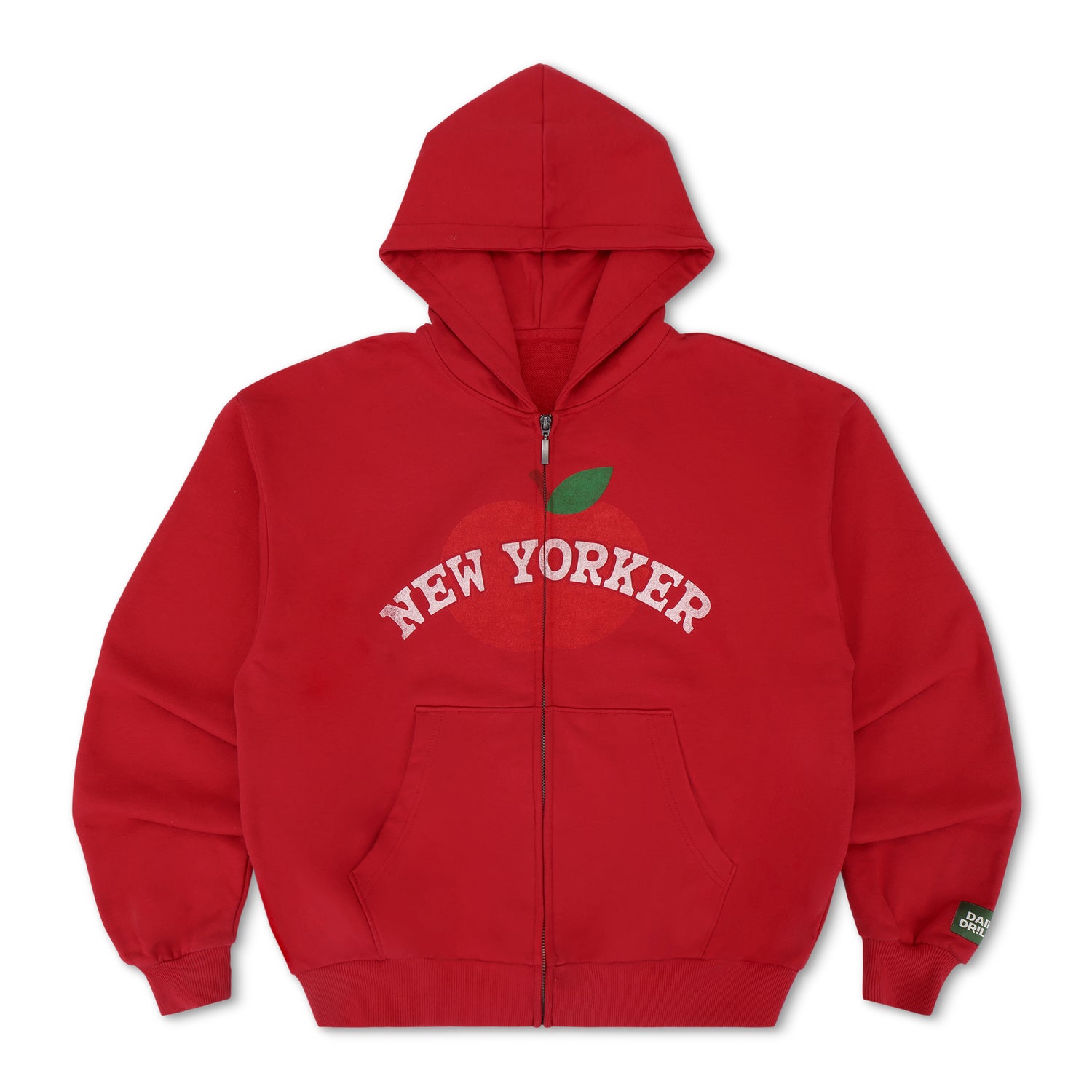 New Yorker Zip Hoodie - Vintage Red – shopdailydrills