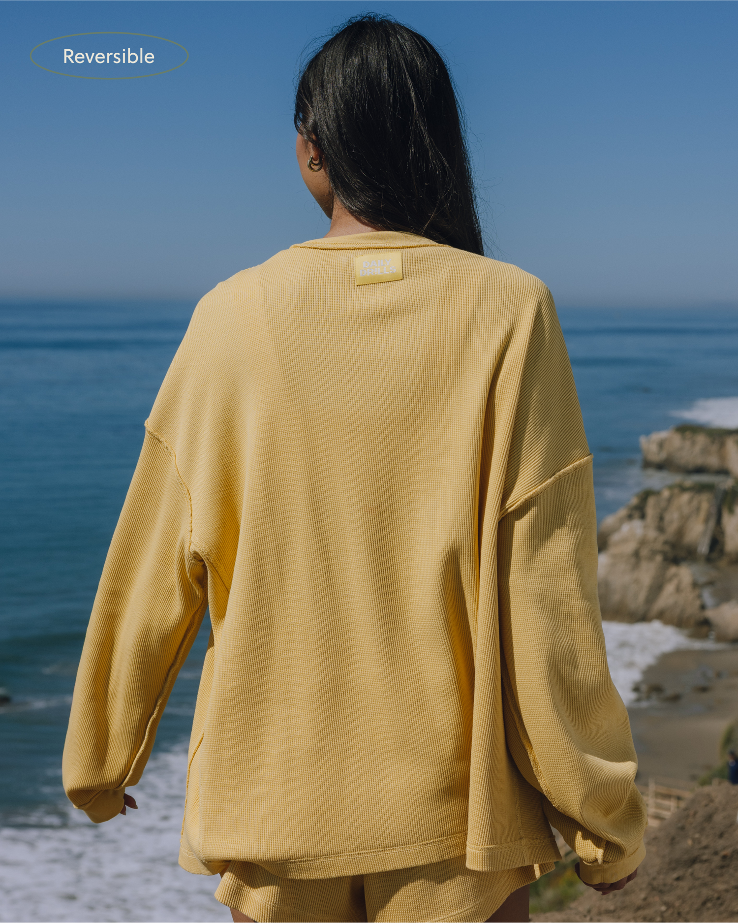 Oversized Thermal - Sunsoaked Sunny with Monochrome Patch