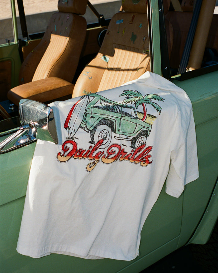 Bronco Beach Tee - White