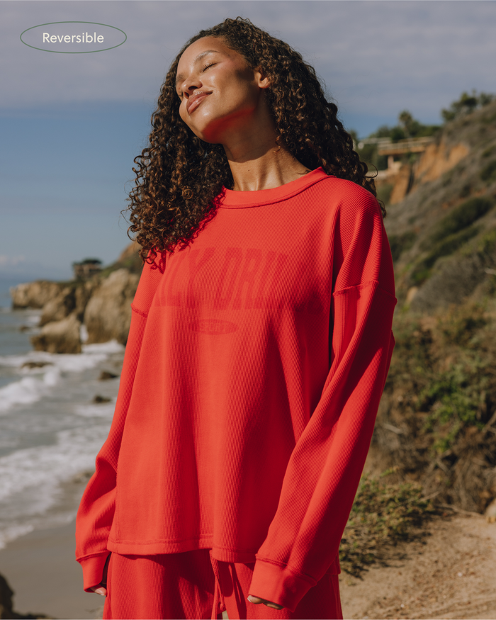 Oversized Sport Thermal - Heart with Monochrome Patch