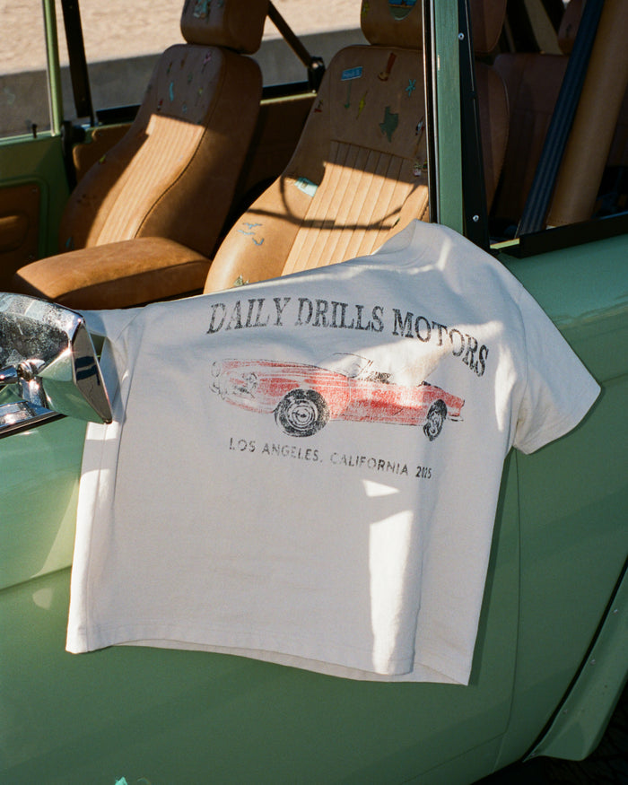 Red Hot Boxy Tee - Cream