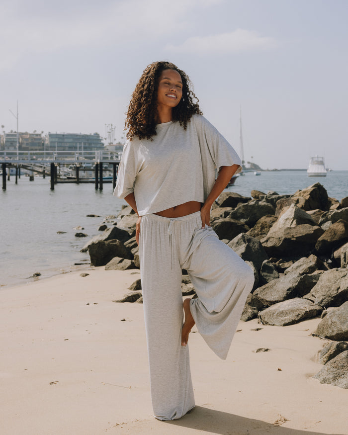 House PJ Set - Heather Grey