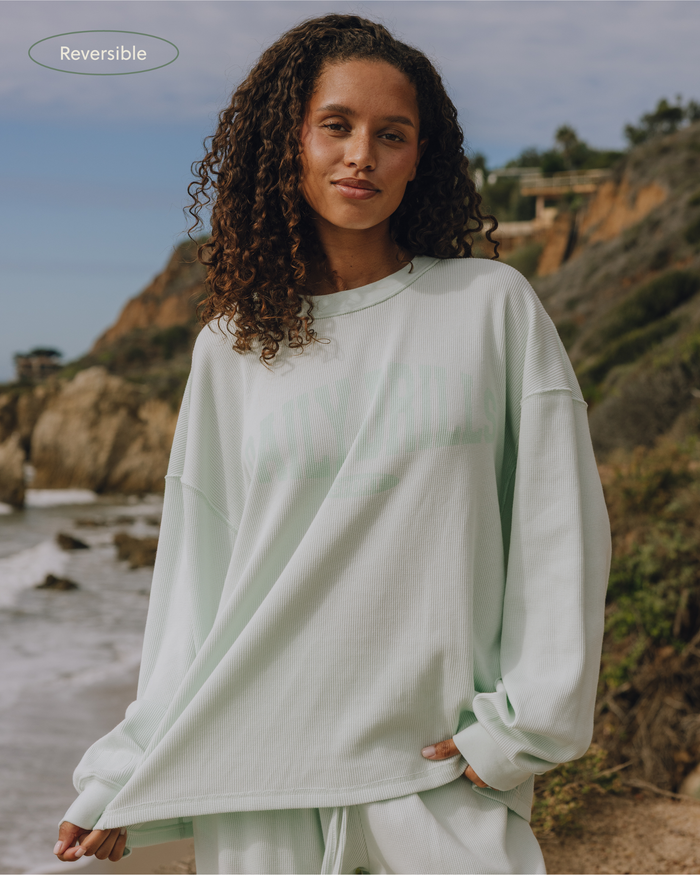 Oversized Sport Thermal - Surf with Monochrome Patch